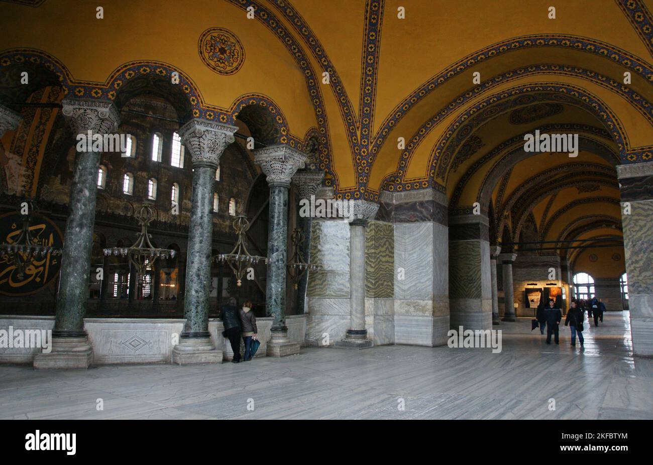 Located in Istanbul, Hagia Sophia is a church built in the 6th century ...