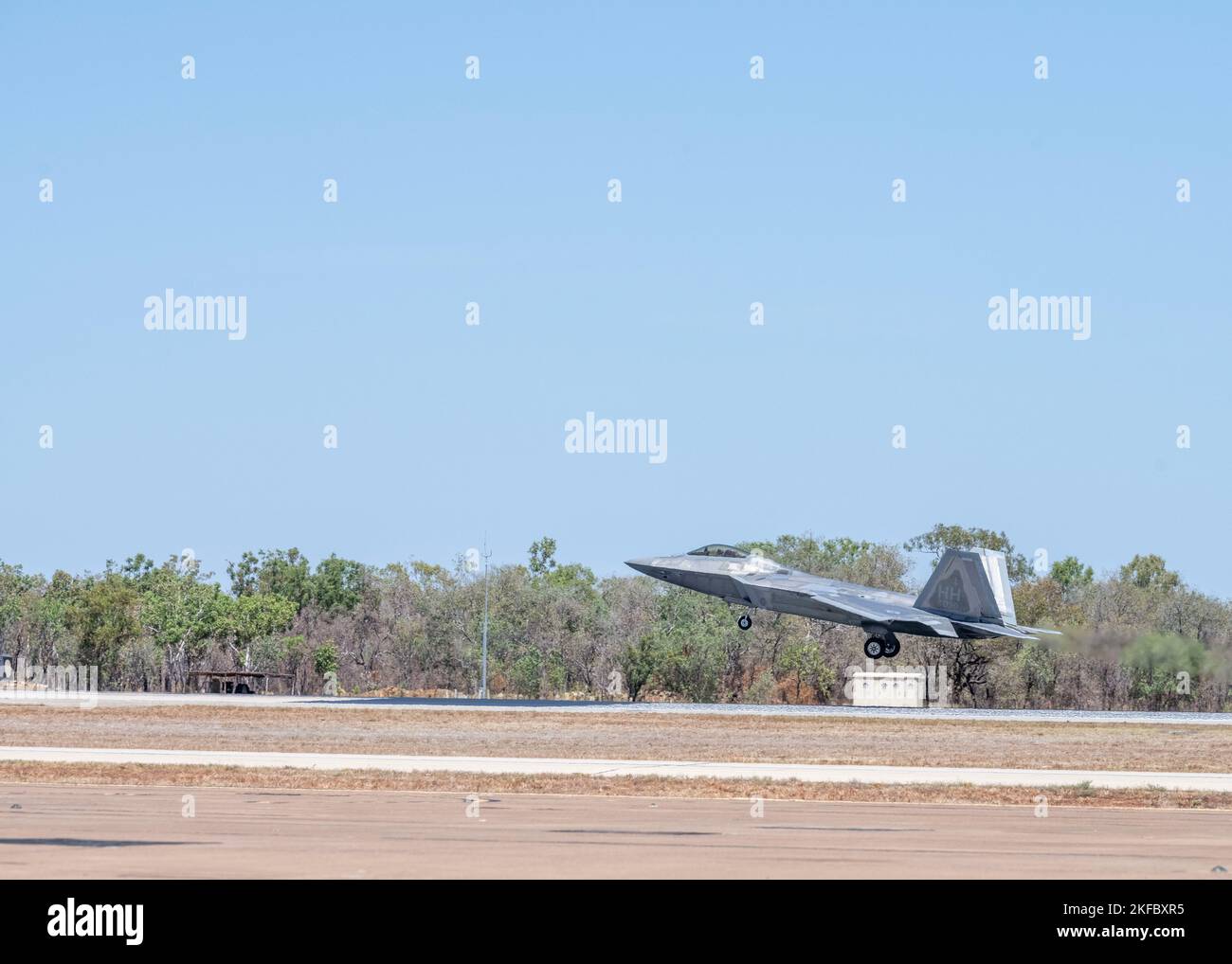 U.S. Air Force Gen. Ken Wilsbach, Pacific Air Forces commander, lands