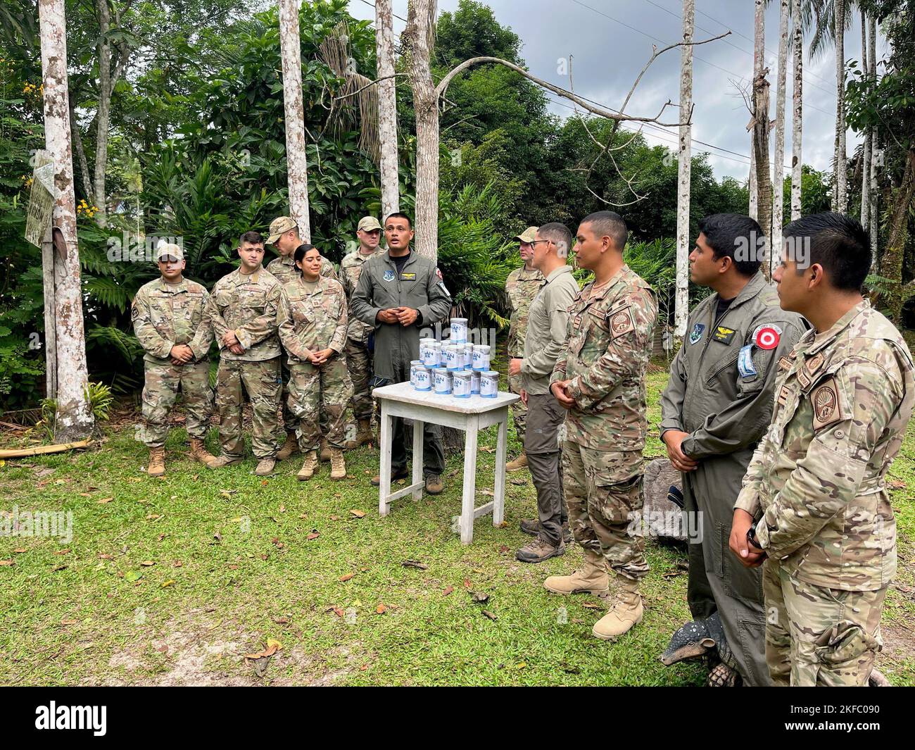 U.S Air Force’s 571st Mobility Support Advisory Squadron advisors stand