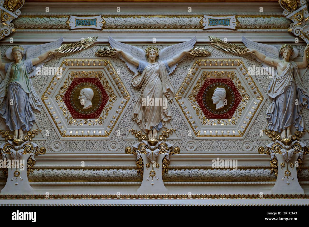 The classical architecture inside Versailles Palace, France Stock Photo