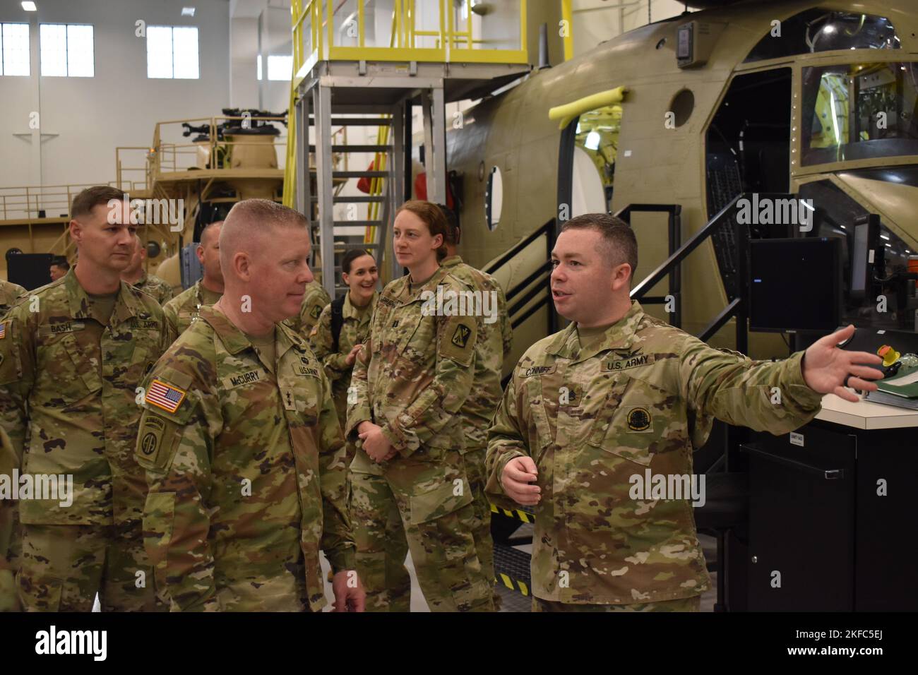 U.S. Army Staff Sgt. David Conniff, an avionics mechanic instructor in