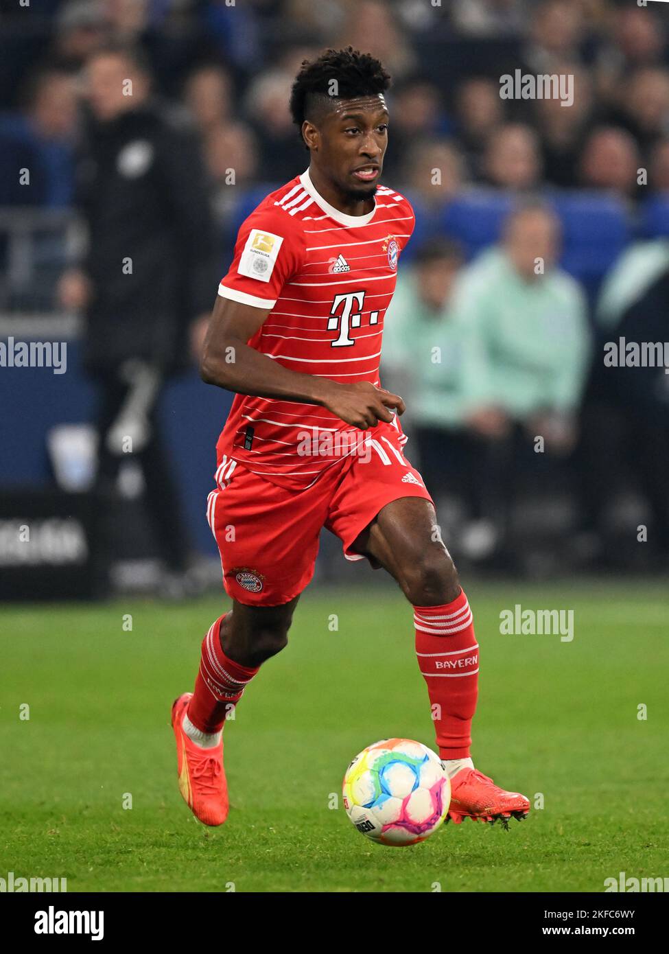 GELSENKIRCHEN Kingsley Coman of FC Bayern Munchen during the Bundesliga match between FC