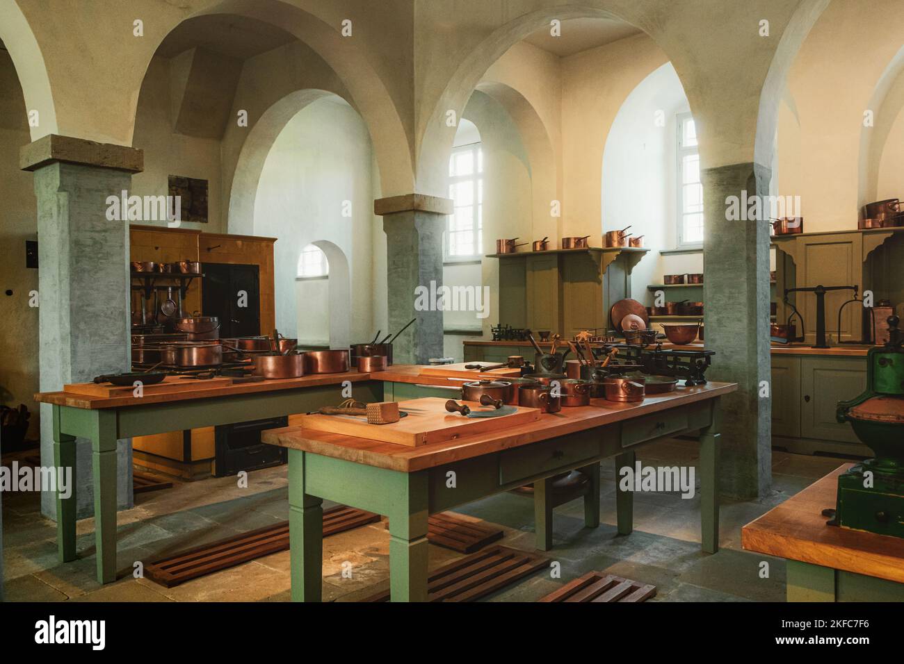 Old kitchen from the 19th century Stock Photo - Alamy