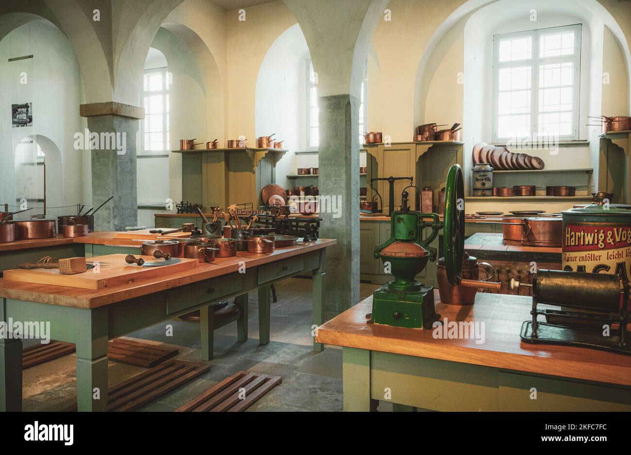 Old kitchen from the 19th century Stock Photo - Alamy