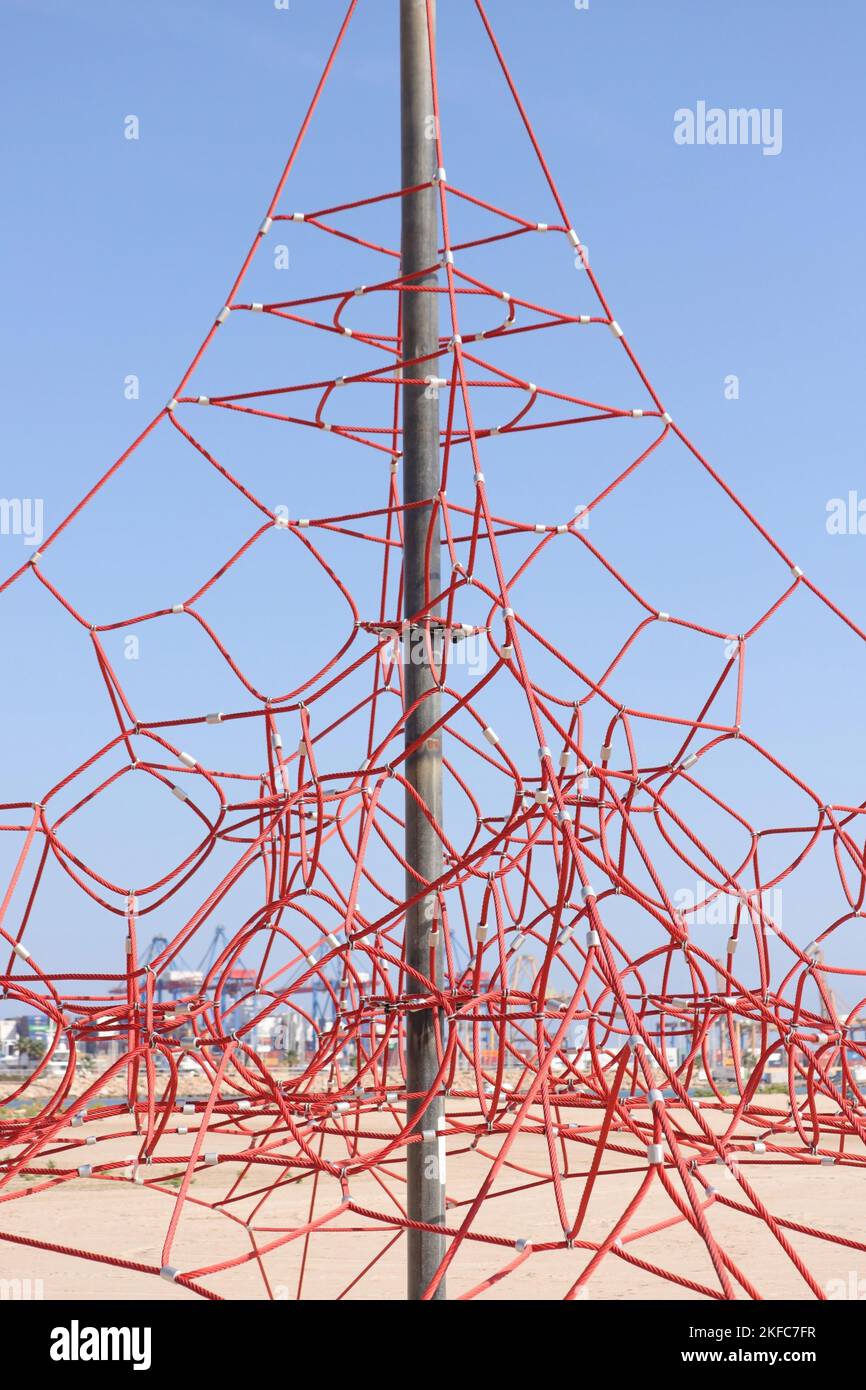 Red rope pyramid hi-res stock photography and images - Alamy