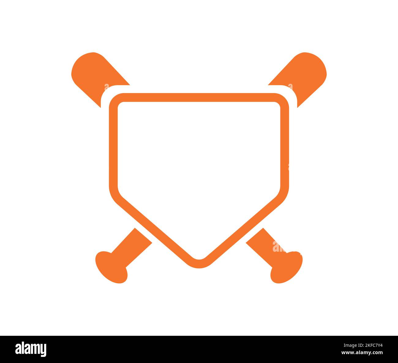 Baseball Home Plate Vector illustration. Silhouette. Playing. Home base ...