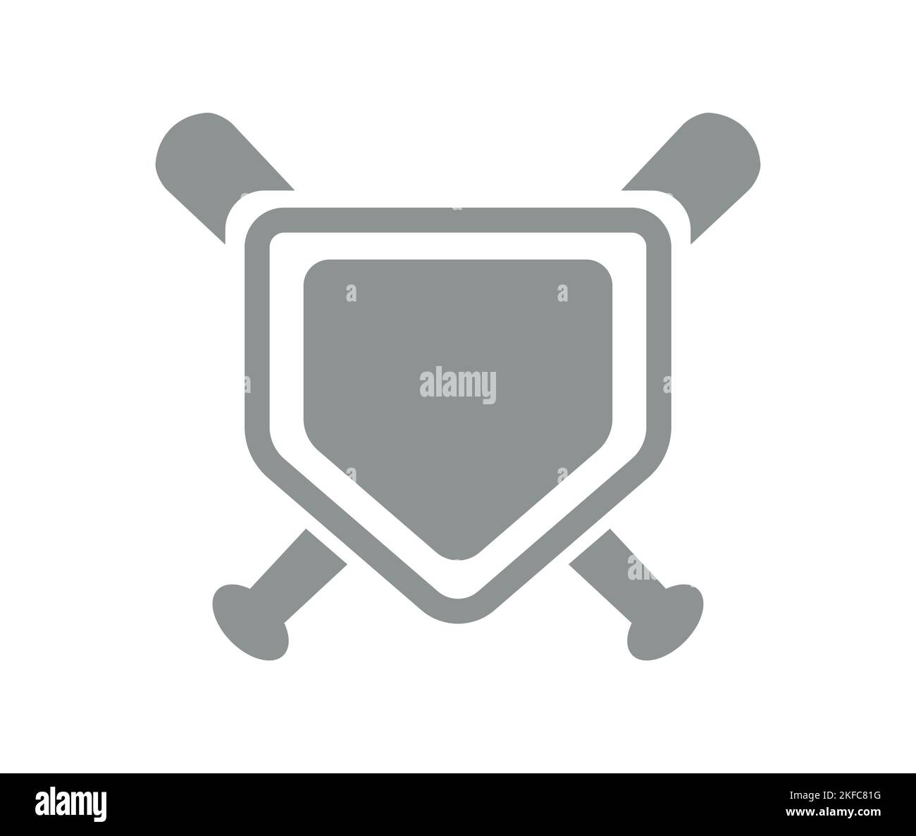 Baseball Home Plate Vector illustration. Silhouette. Playing. Home base ...