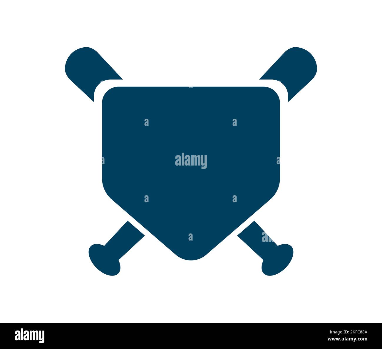 Baseball Home Plate Vector illustration. Silhouette. Playing. Home base ...