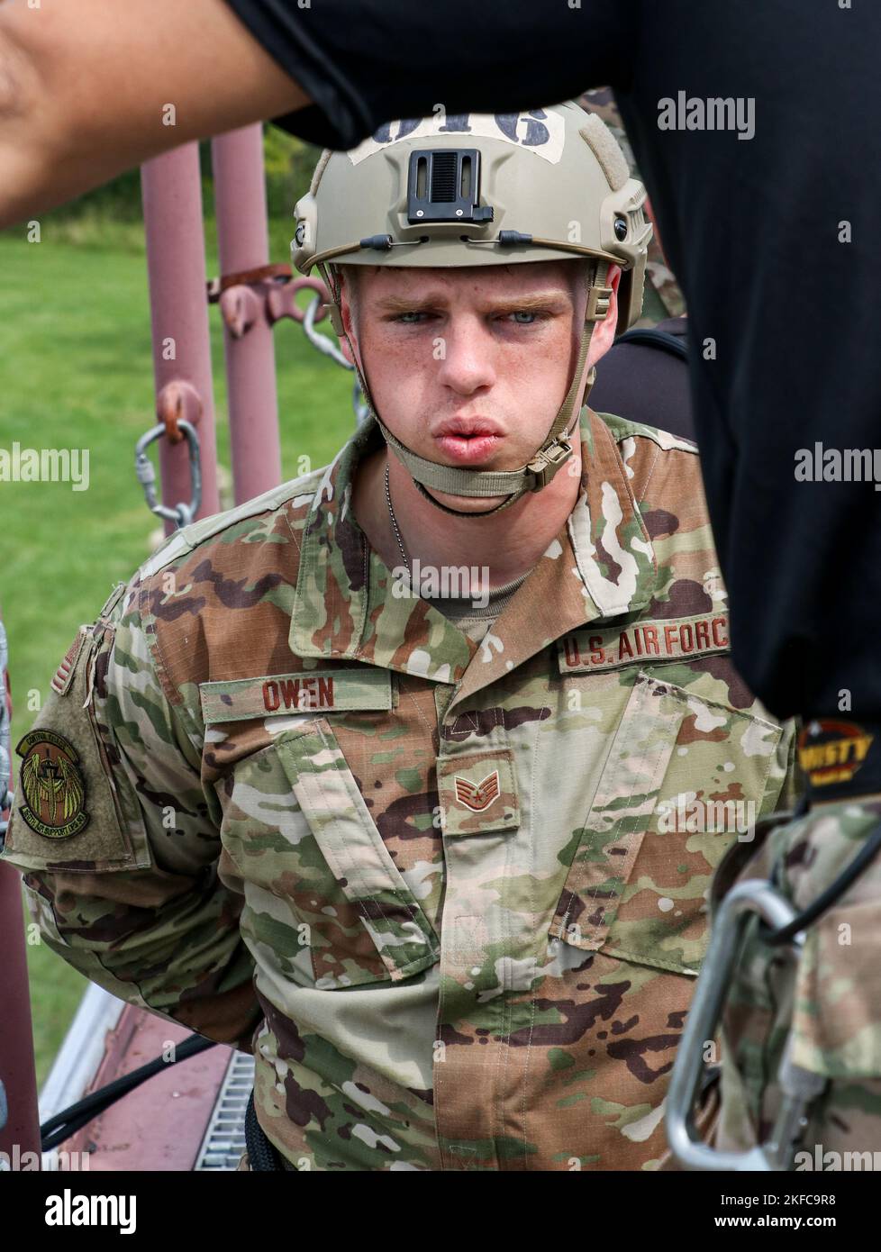 Air Force Staff Sgt. Lucas Owen, a Peoria, Illinois, native assigned to