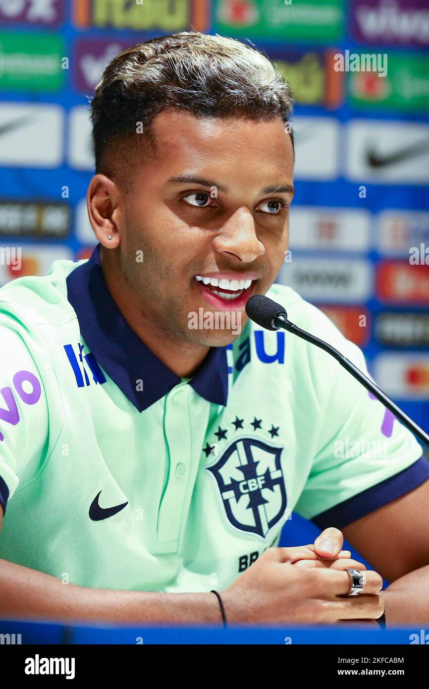 TURIN, ITALY. NOVEMBER 17, 2022. Brazilian striker Rodrygo Goes during