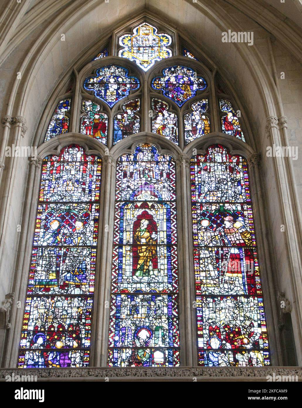 Stainedglass window in York Minster, York, North Yorkshire Stock Photo Alamy