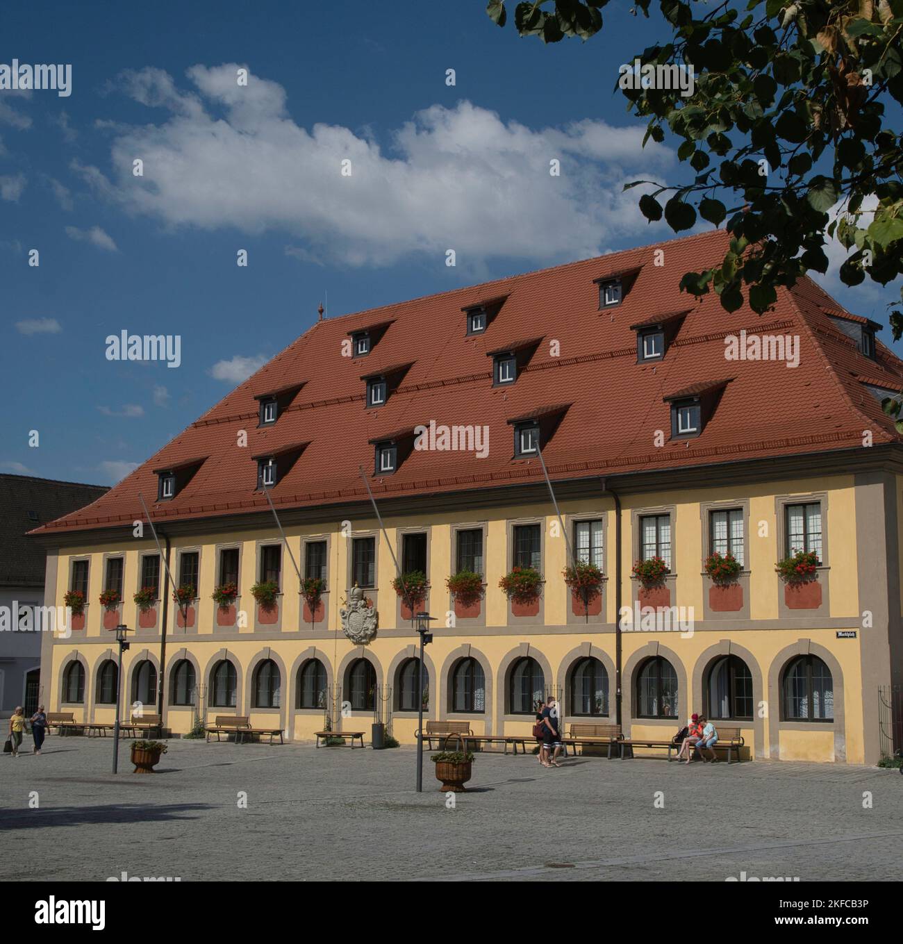 The Rathaus (Town Hall), Lichtenfels, Bavaria, Germany Stock Photo