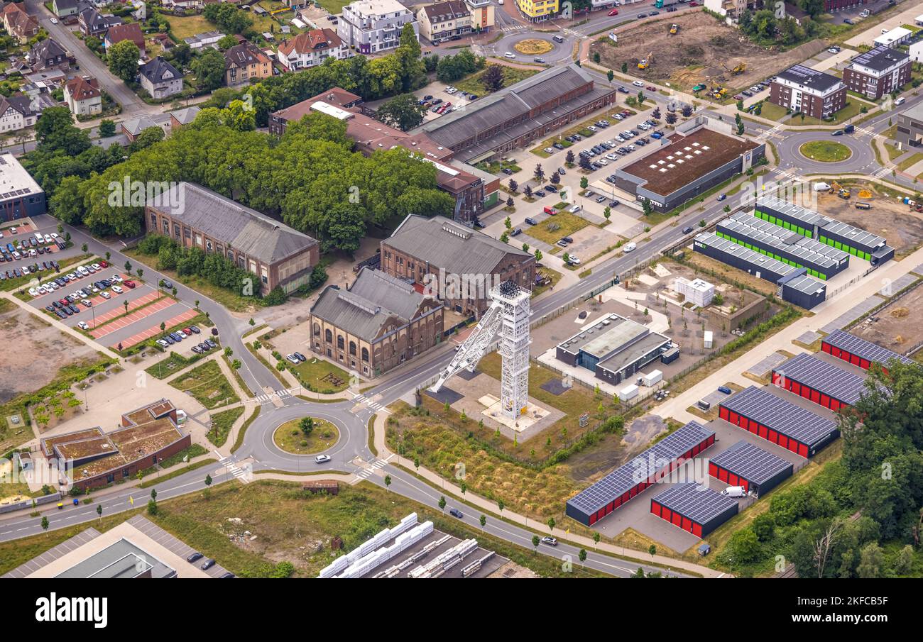 Aerial view, CreativQuartier Fürst Leopold, former mine site of Fürst ...