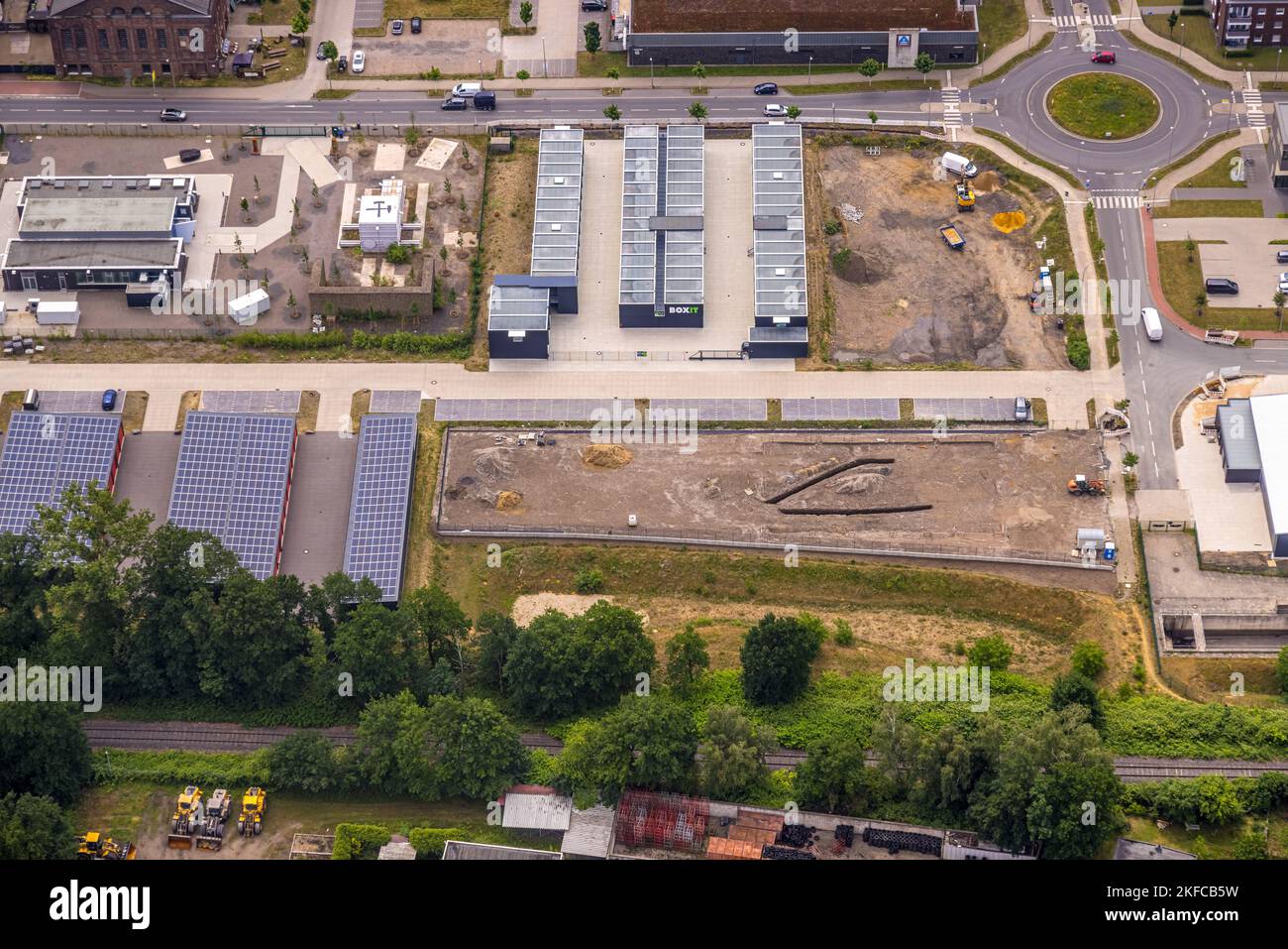 Aerial view, CreativQuartier Fürst Leopold, former site of Fürst ...