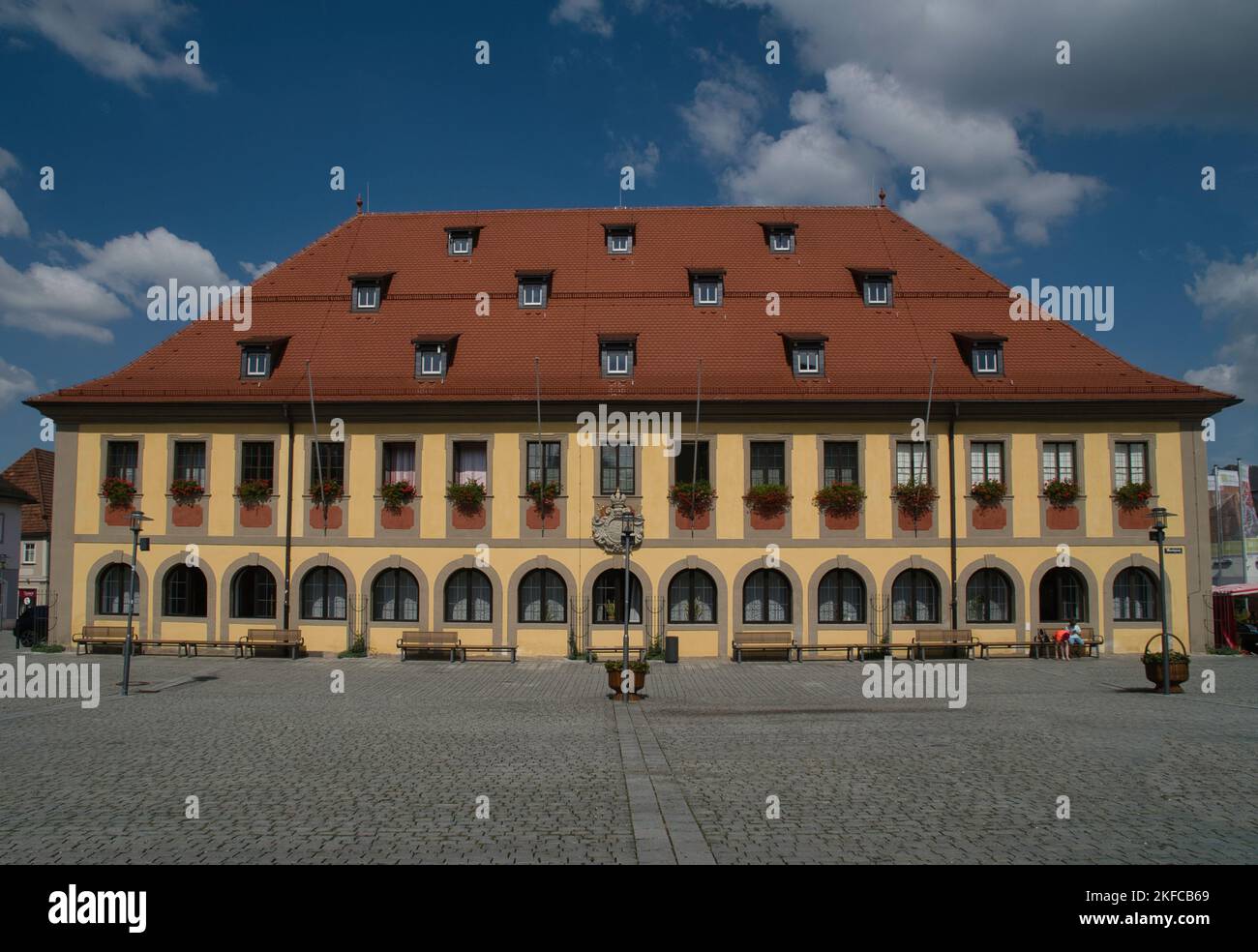 The Rathaus (Town Hall), Lichtenfels, Bavaria, Germany Stock Photo