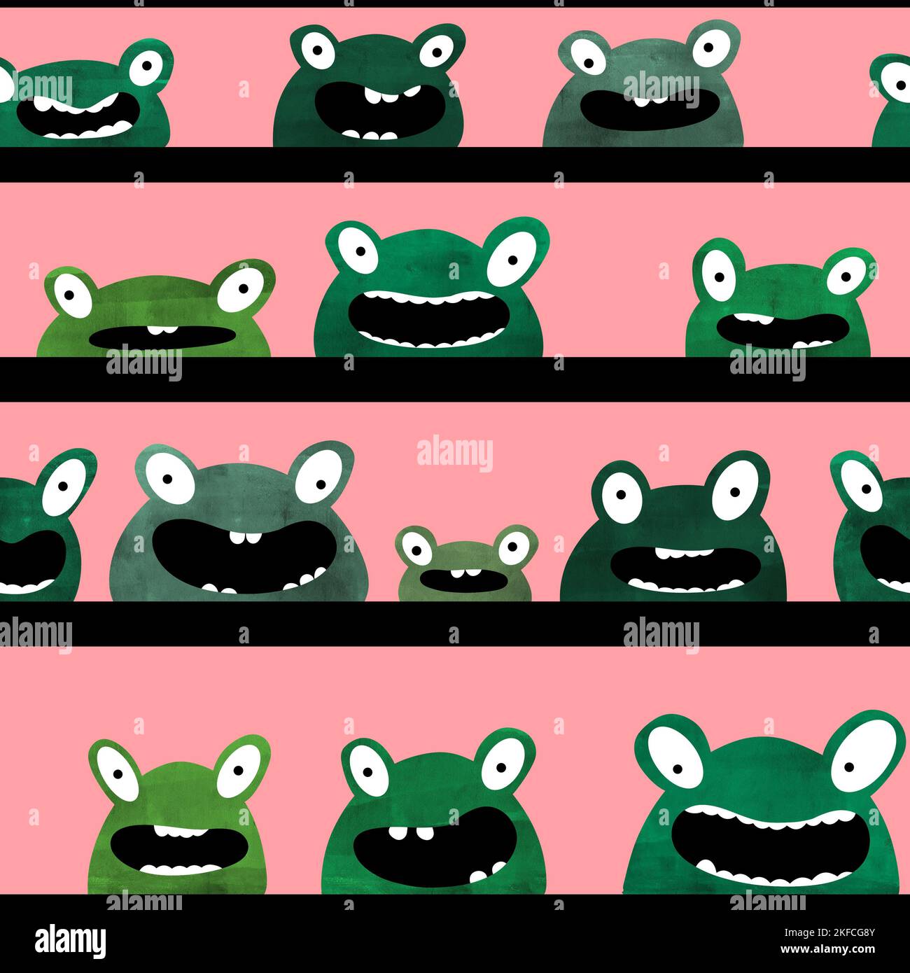 Cartoon animals seamless frogs pattern for wrapping paper and fabrics ...