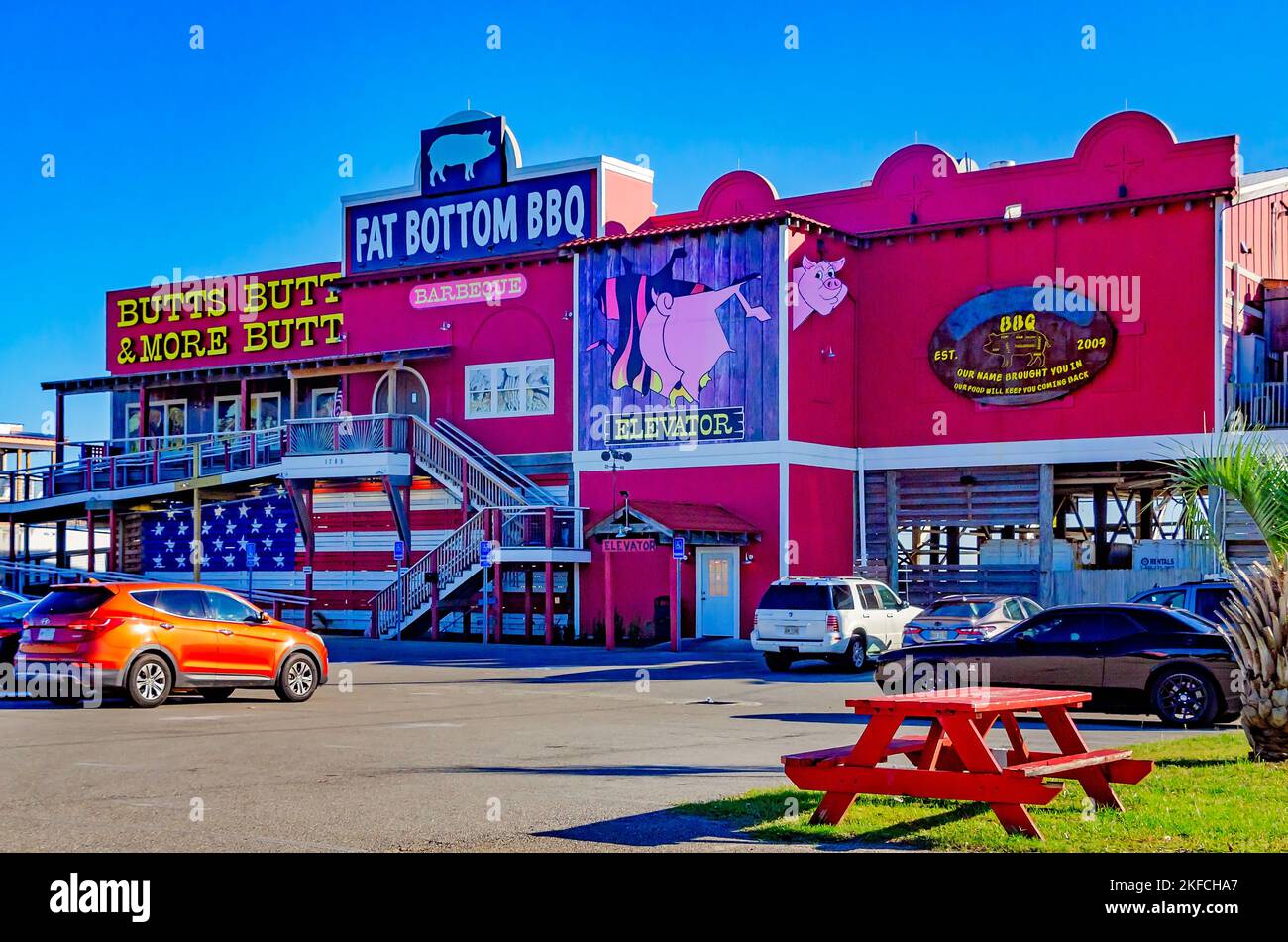 Fat Bottom BBQ is pictured, Nov. 13, 2022, in Biloxi, Mississippi. The
