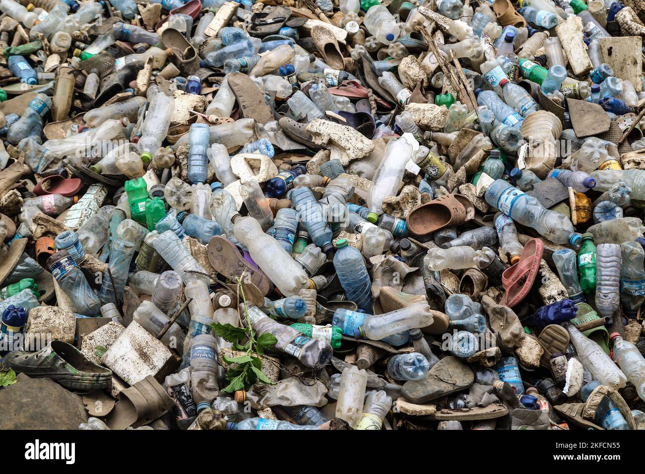 Nakuru, Rift Valley, Kenya. 17th Nov, 2022. A view of plastic drinks