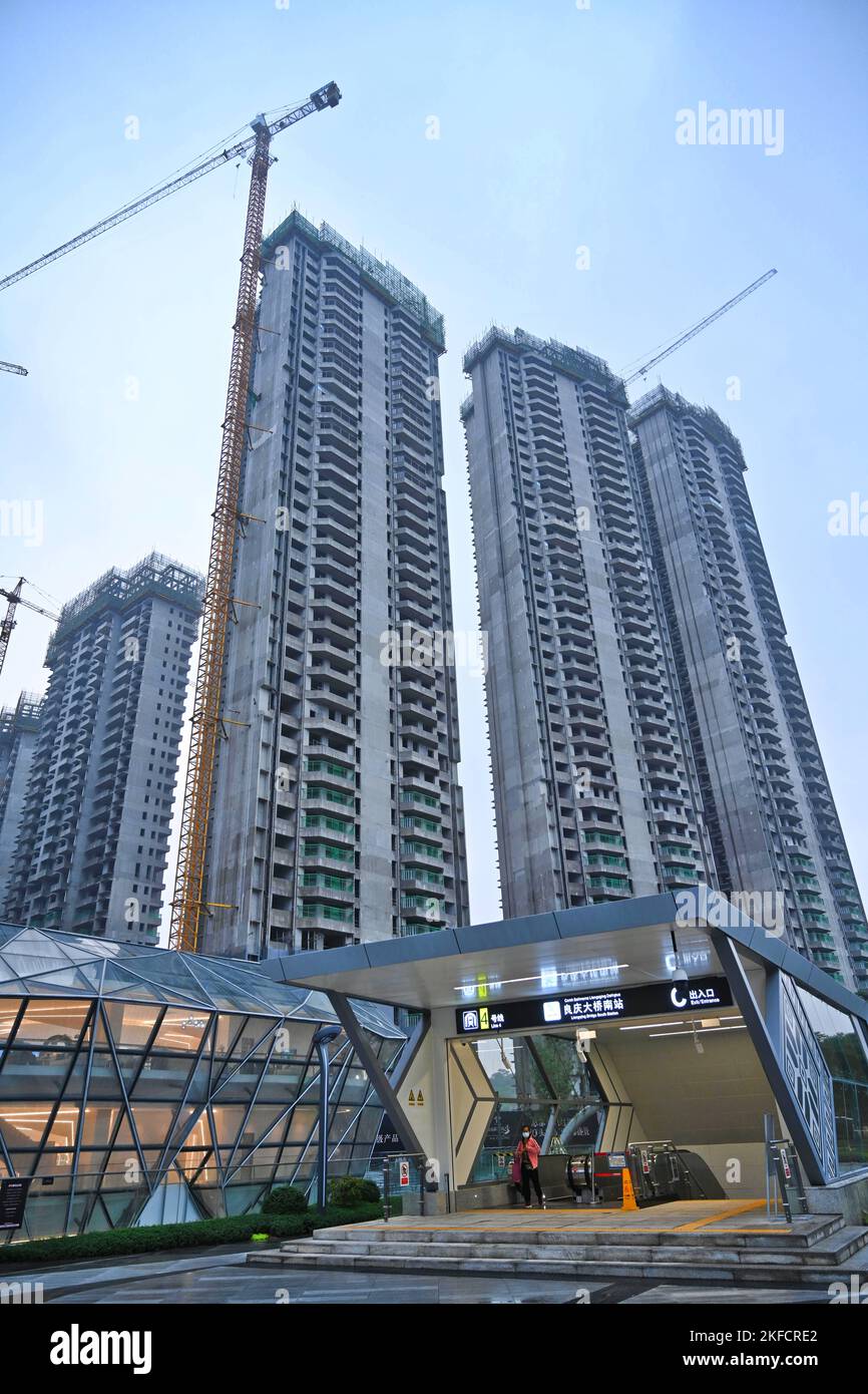 NANNING, CHINA NOVEMBER 17, 2022 A commercial residential property