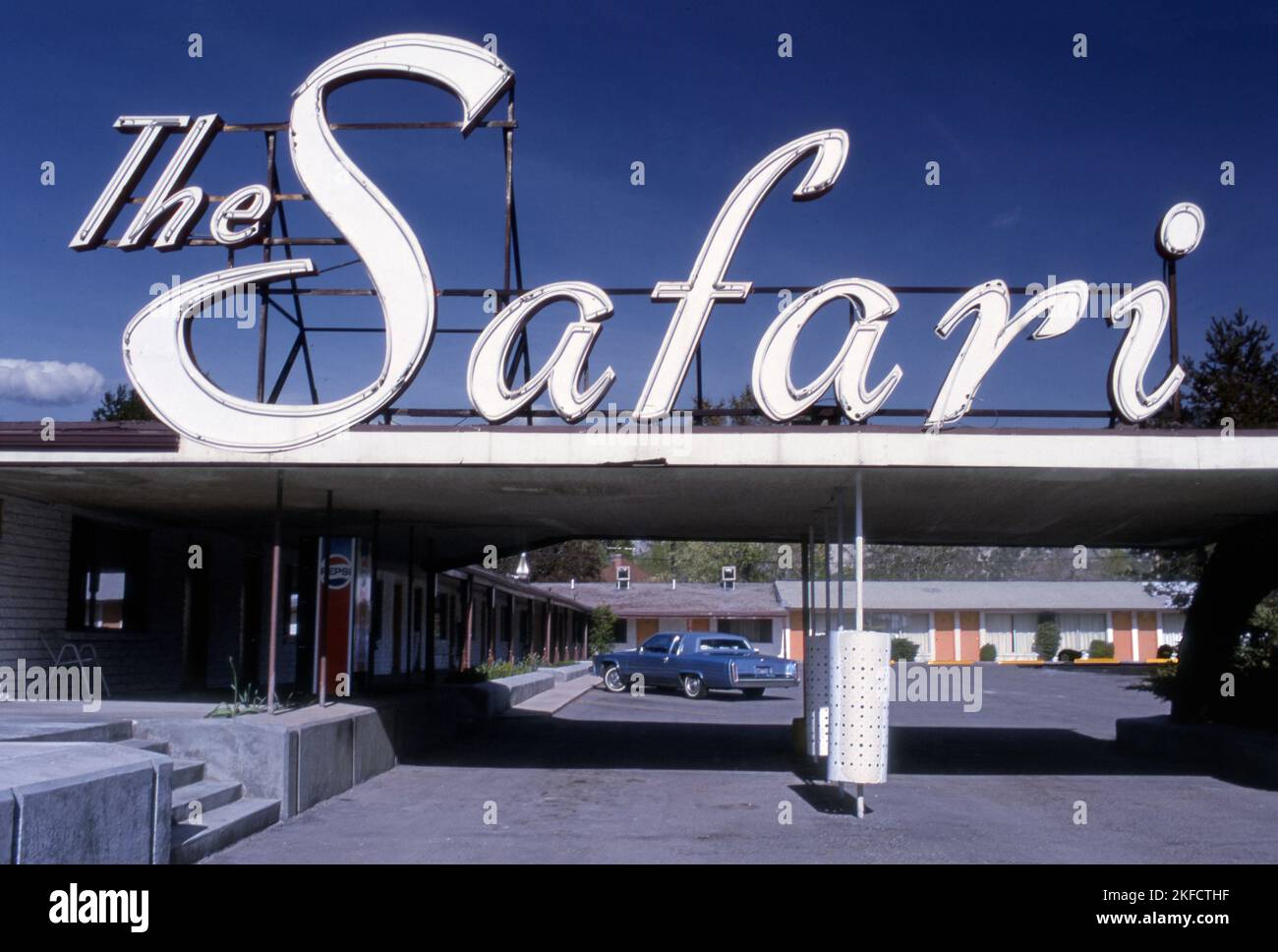 Safari Motel sign Stock Photo