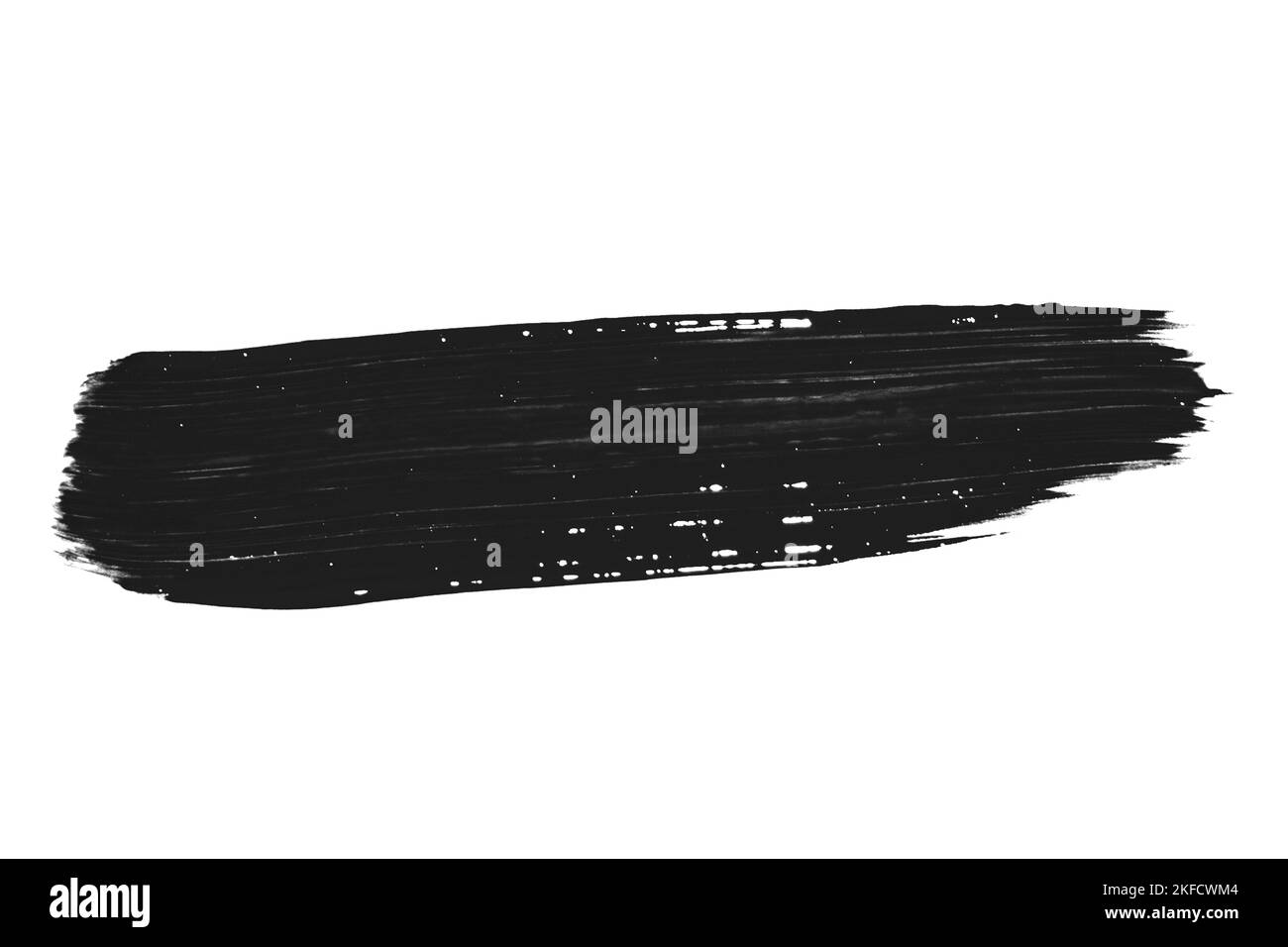 A smear of black paint on a white background Stock Photo Alamy