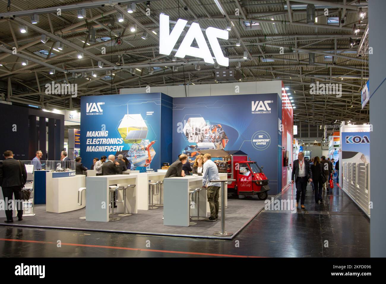 Munich, Germany. 17th Nov, 2022. VAC Vaccumschmelze bei der Electronica