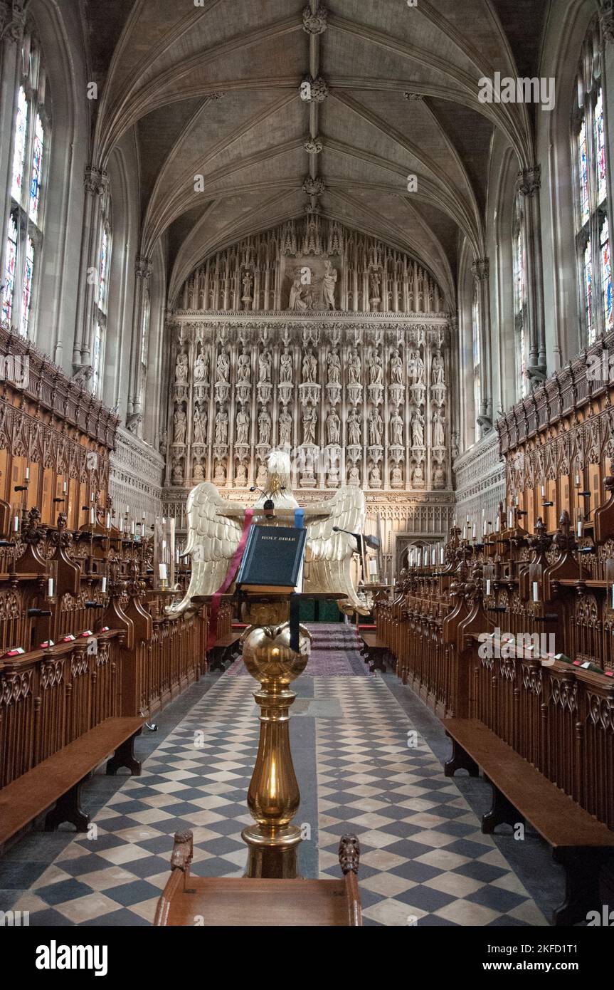 Chapel at Magdalen College, Oxford University, England Stock Photo