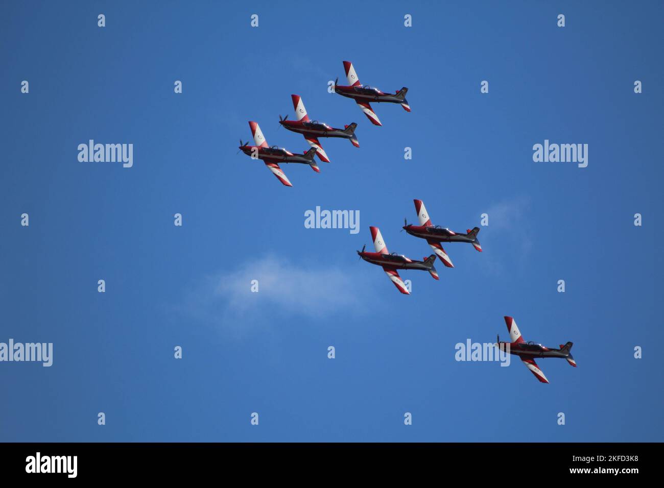The Royal Australian Air Force (RAAF) Roulettes formation aerobatic