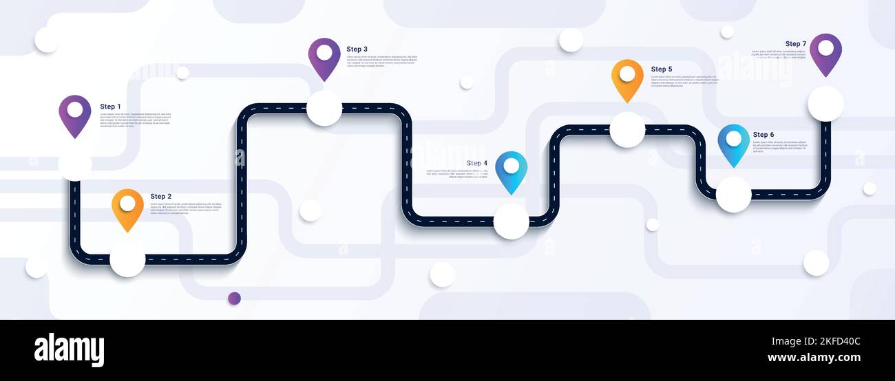 Roadmap business timeline Stock - Roadmap Business Timeline 2KFD40C 