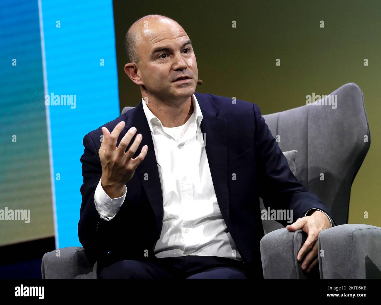 New York, United States. 17th Nov, 2022. Ben Rhodes, former Deputy National Security Advisor to President Obama speaks at the Obama Foundation Democracy Forum at the Javits Center on Thursday, November 17, 2022 in New York City. Photo by Peter Foley/UPI Credit: UPI/Alamy Live News Stock Photo