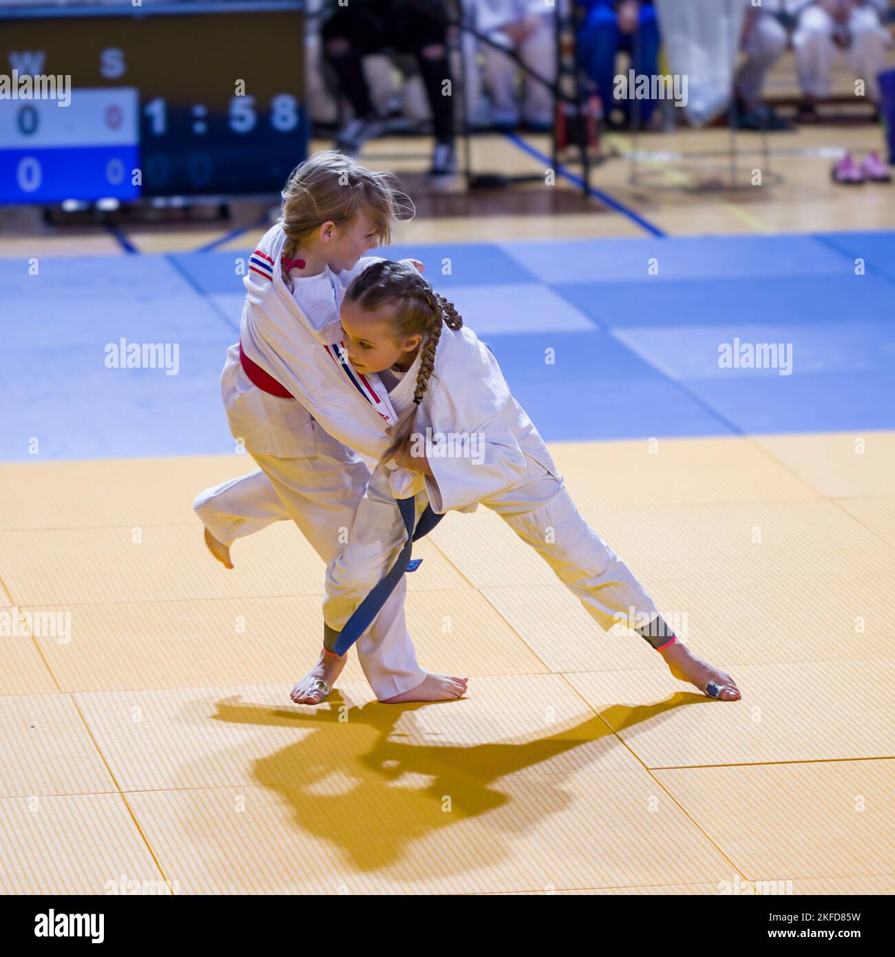 A Judo Competition IJF with fighters at arena Stock Photo Alamy