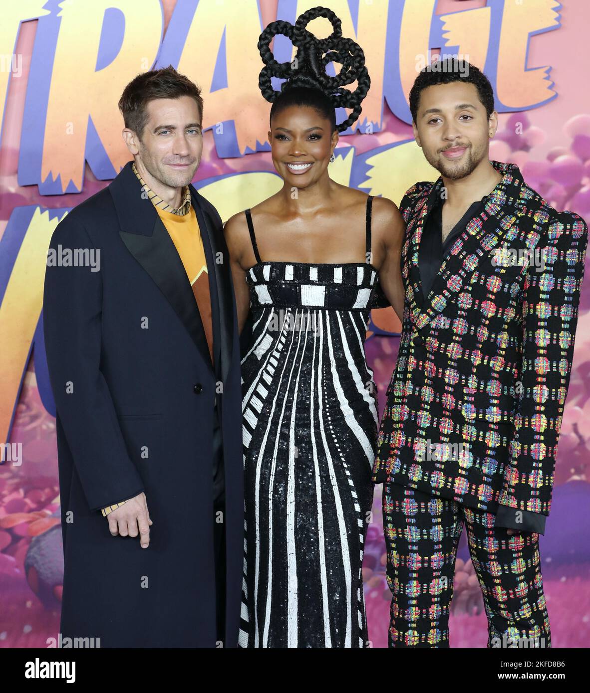 Jake Gyllenhaal, Gabrielle Union and Jaboukie Young-White attend the UK ...
