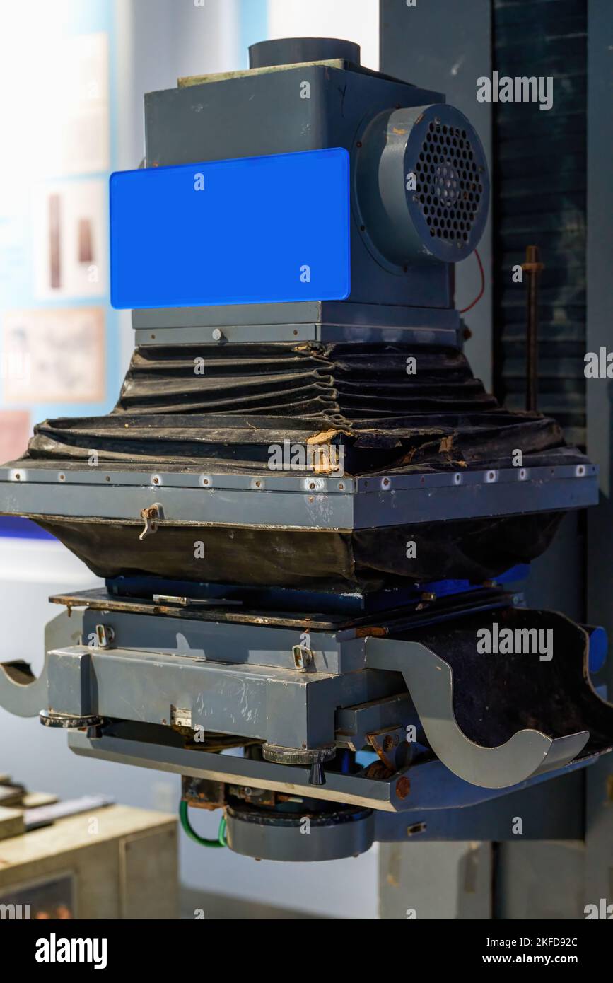 Close-up of professional instruments used in geological mining science ...