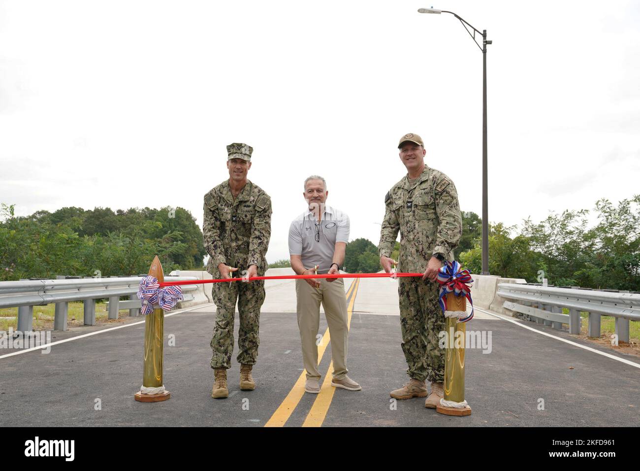 NAVFAC Washington cut the ribbon on a new bridge spanning Gambo Creek ...