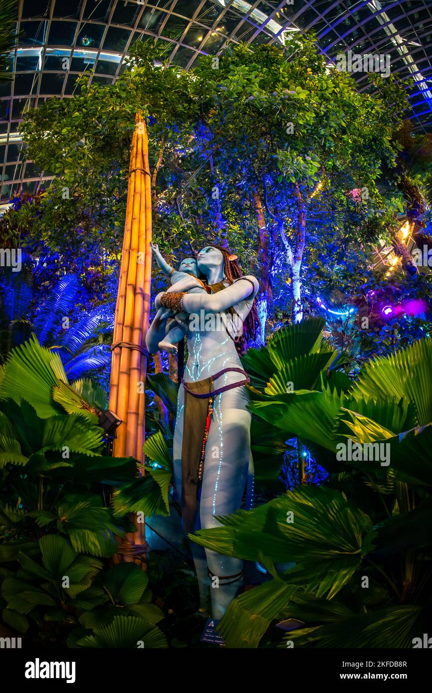 Avatar -The Experience at Clouds Forest, Gardens by the bay, Singapore. Stock Photo