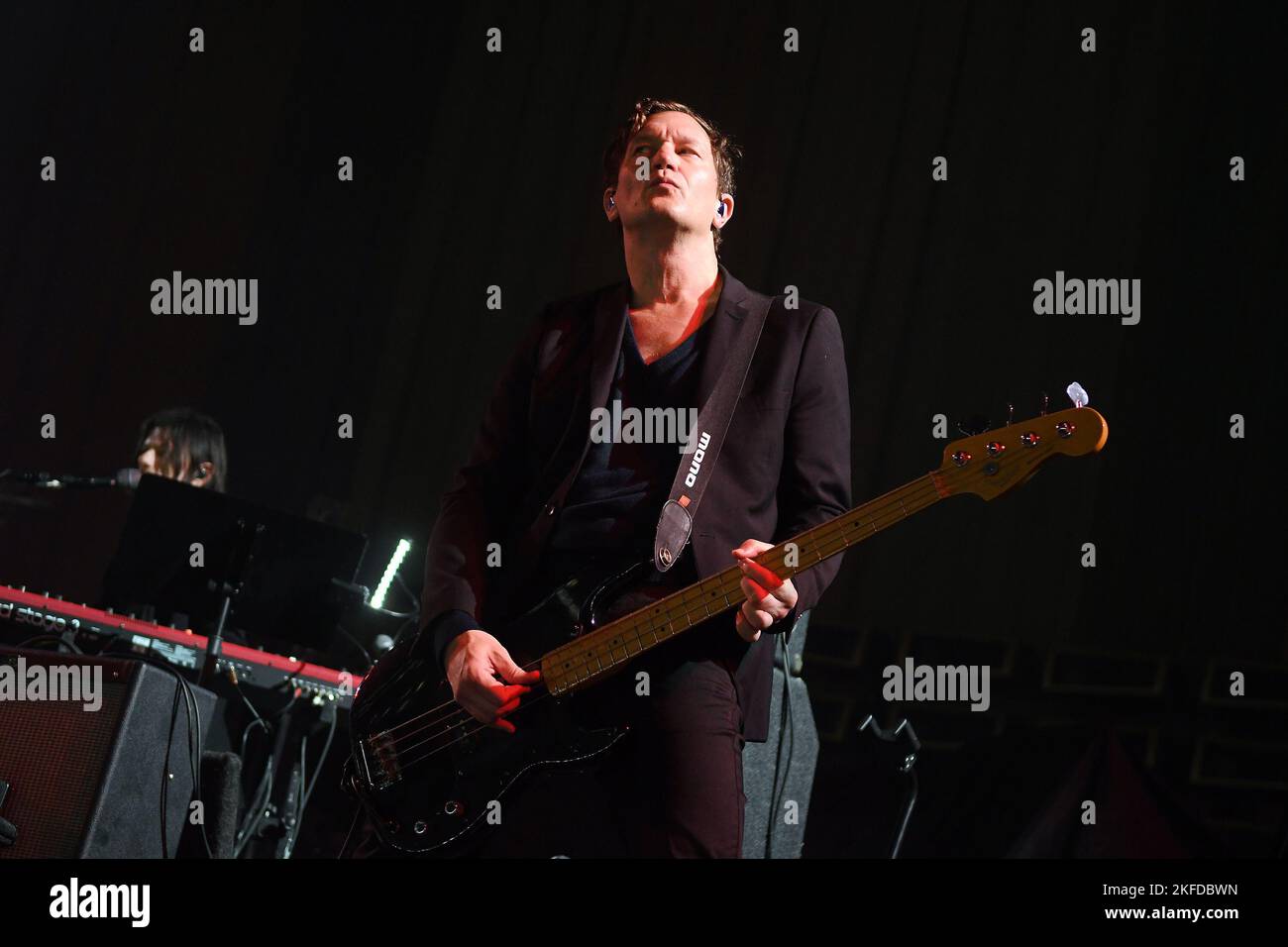 Rio de Janeiro Brazil November 4 2022 Bassist Brad Truax during a
