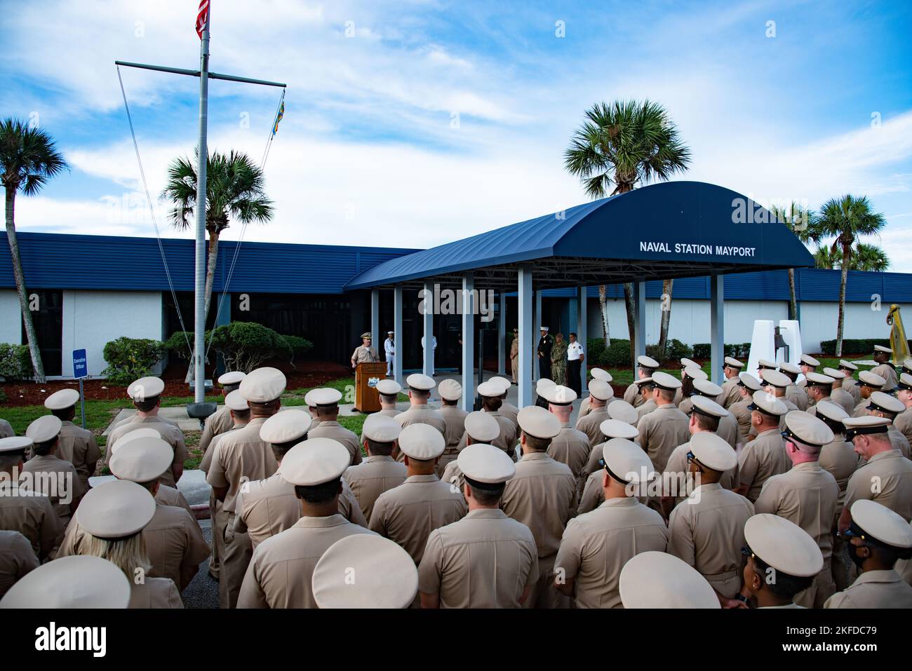 NAVAL STATION MAYPORT, Fla. (Sept. 09, 2022) Sailors and civilians attend a 9/11 Remembrance