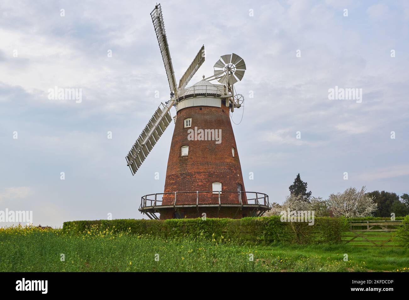 John Webb's Windmill or Lowe’s Mill at Thaxted, Essex UK in the English countryside Stock Photo