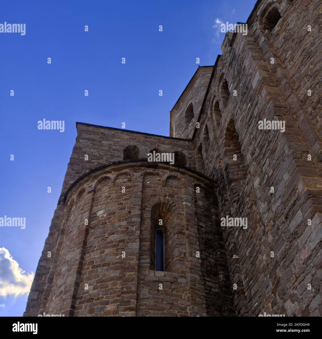 Spain - Towering Castell de Cardona Exterior Stock Photo