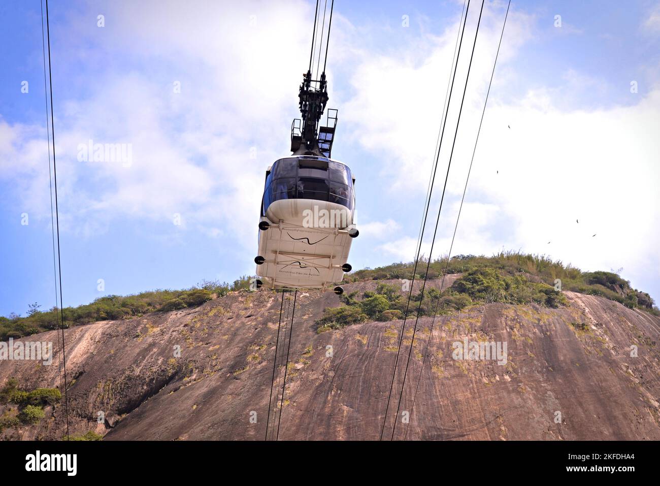 Sugarloaf Mountain Cable Car, tourist spot in Rio de Janeiro Stock ...