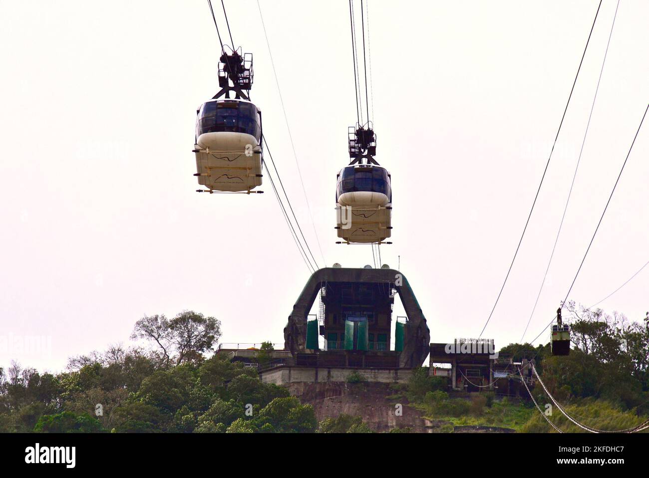 Sugarloaf Mountain Cable Car, tourist spot in Rio de Janeiro Stock ...