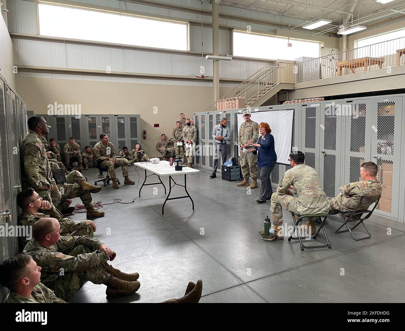 Mrs. Anya Montefiore, a brigade embed counselor with the Military and ...