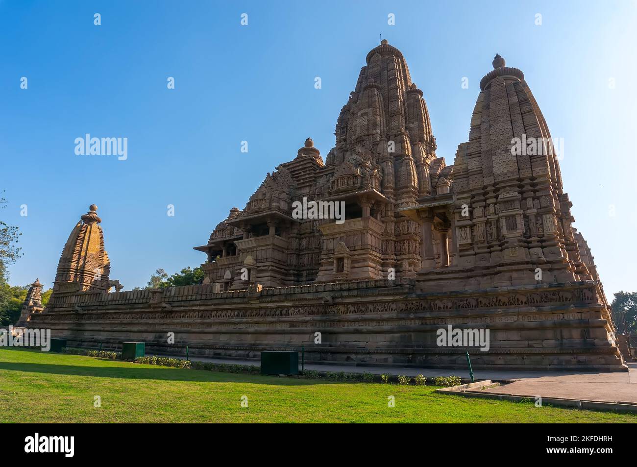 Devi Jagdambi Temple, Western Temples in Khajuraho Temples of love Madya Pradesh, India. Unesco World Heritage Site Stock Photo