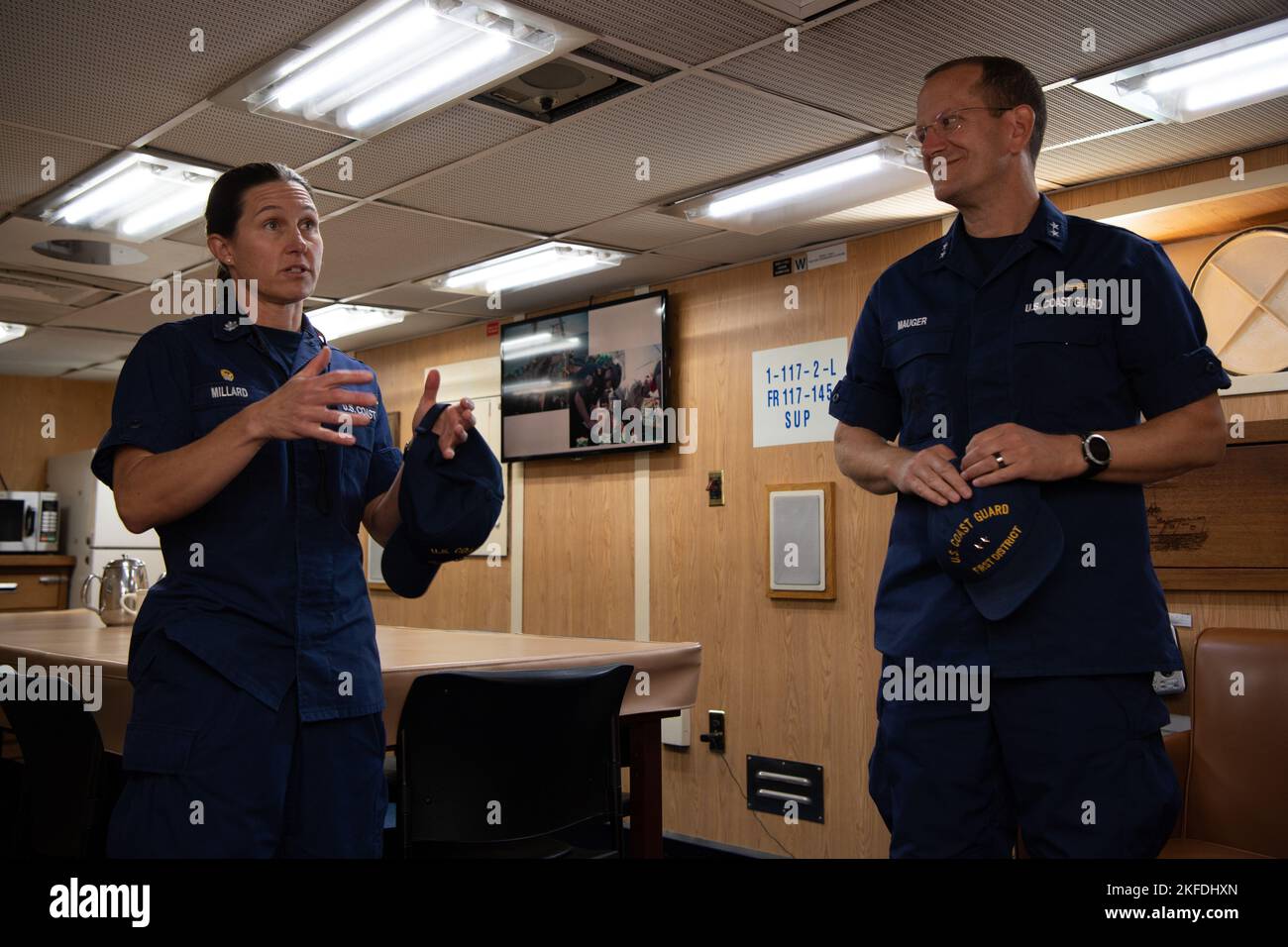 U.S. Coast Guard Cmdr. Brooke Millard, Commanding Officer of USCGC Bear