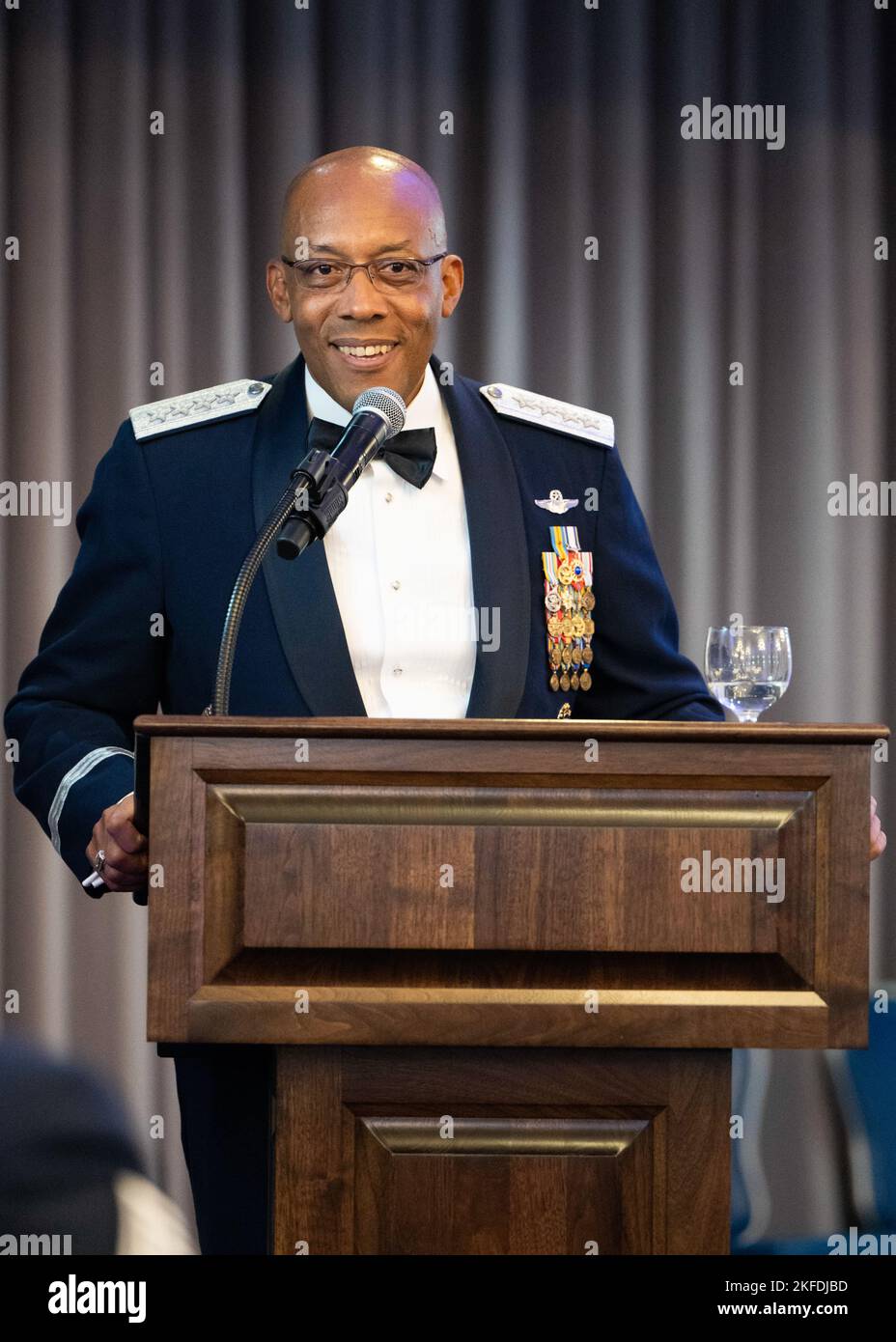 Air Force Chief of Staff Gen. CQ Brown, Jr. speaks at the 75th