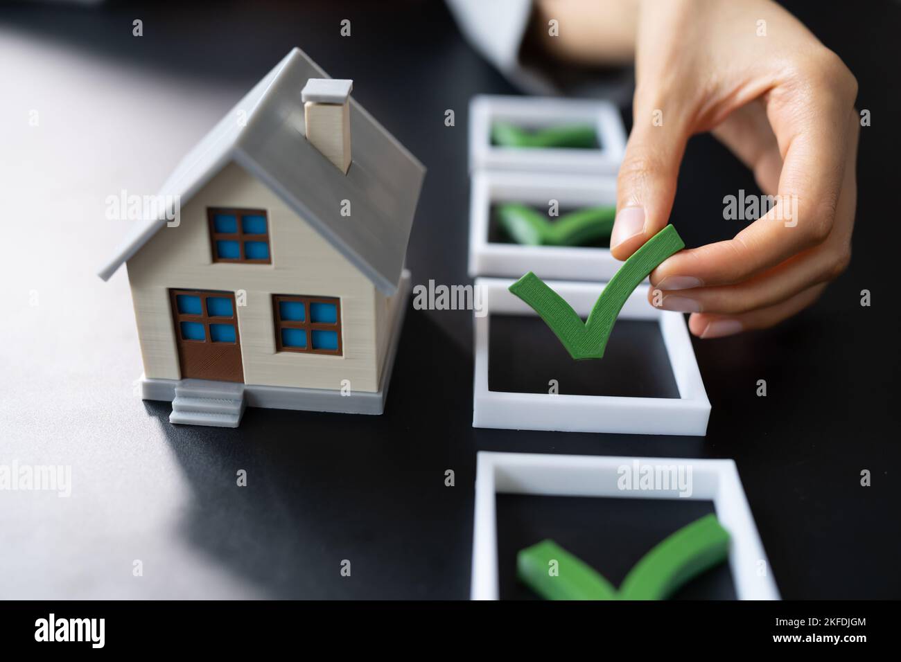 House Buy Checklist. Real Estate Home Check List Stock Photo Alamy