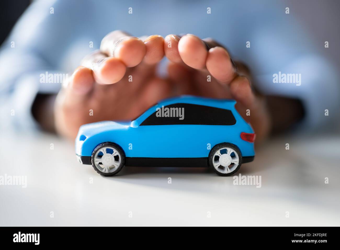 Car Insurance Concept. Secure Auto And Vehicle Guarantee Stock Photo