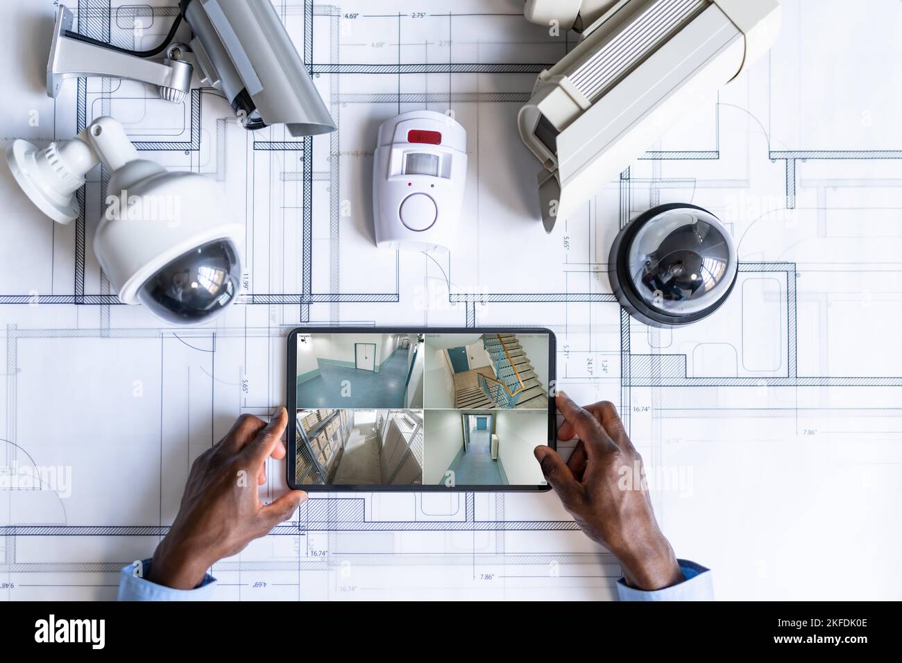 Alarm Intruder Video Monitoring And Security Surveillance System Stock ...