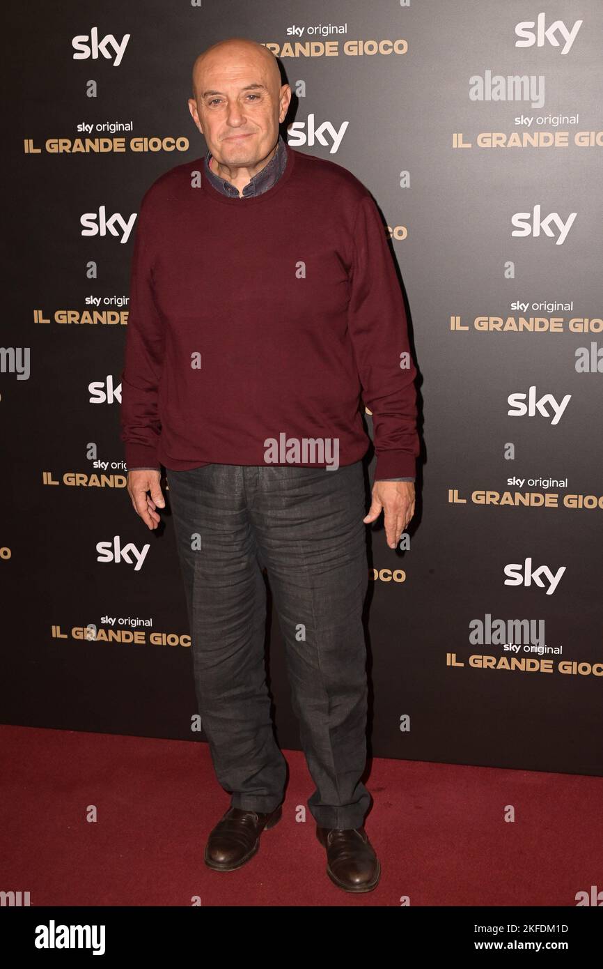 Rome, Italy. 17th Nov, 2022. Duccio Camerini attends the red carpet of the Sky tv series "Il grande gioco" at Teatro Eliseo. Credit: SOPA Images Limited/Alamy Live News Stock Photo