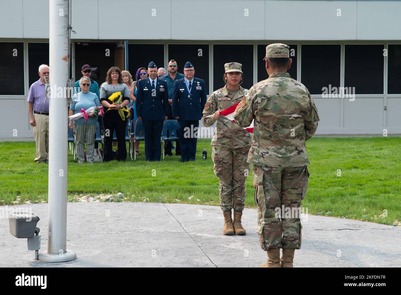 Retreat ceremony performed in honor of Lt. Col. Todd Hudson's ...